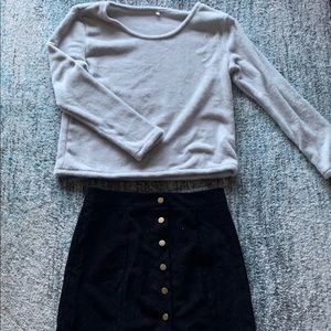 Sweater/Skirt Matching Set